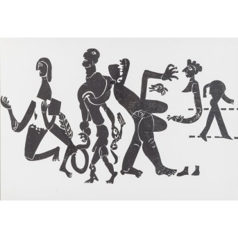 GRIESHABER, HAP (1908-1981) &quot;The Angel of History 23 Angels of Psychiatry&quot;