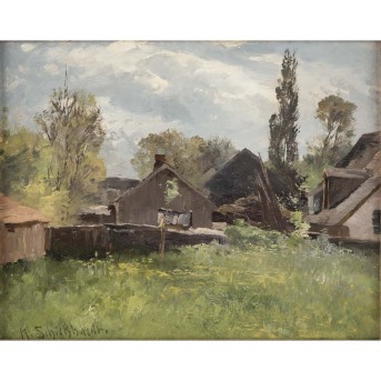 SCHICKHARDT, KARL (1866-1933) &quot;Court view&quot;