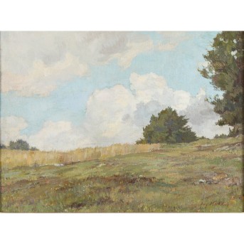 KÖHLER, AUGUST (1881-1964) &quot;Summer Landscape Scene with Trees&quot;