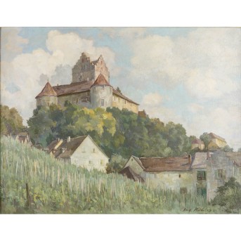 KÖHLER, AUGUST (1881-1964) &quot;Meersburg Castle on Lake Constance&quot;