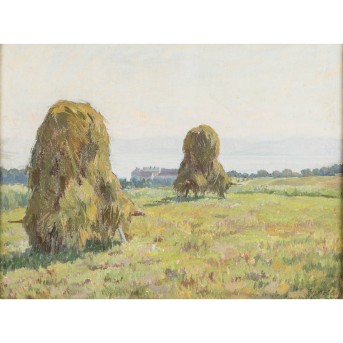 KÖHLER, AUGUST (1881-1964) &quot;Haymaking&quot;