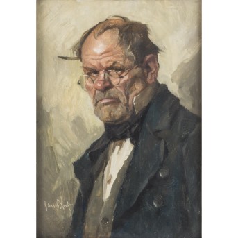 BEST, HANS (1874-1942) "Bildnis eines Herrn in Biedermeierkleidung"