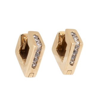 Pair of hinged creoles,