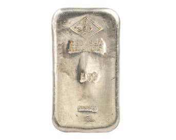 1 kg Feinsilberbarren .999 von DEGUSSA.