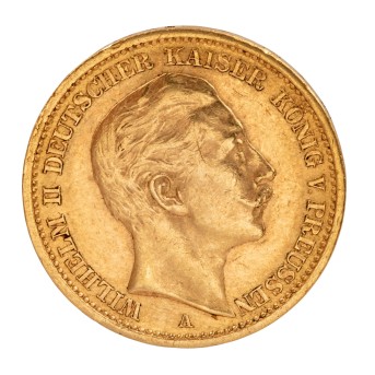 Dt. Kaiserreich Preussen/GOLD - Wilhelm II. 20 Mark 1906 A (J.252)