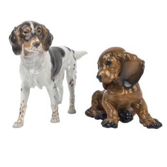ROSENTHAL/B & G two animal figurines, 1st half 20th century