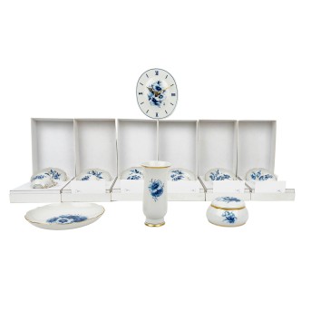 MEISSEN 10-tlg Konvolut 'Blaue Blume', 20. Jh.