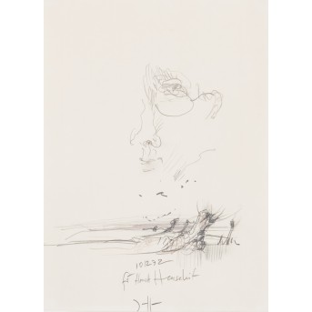 JANSSEN, HORST (1929-1995), „Selbst mit Landschaft“, 1972,