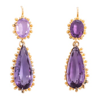 Ohrhänger mit Amethysten