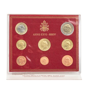 Vatikanstadt - Kursmünzsatz Euromünzen 2004