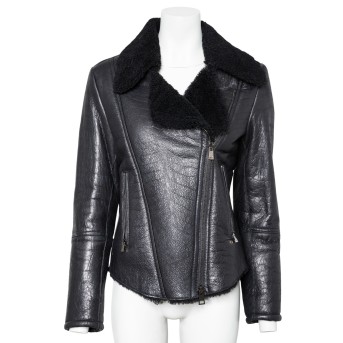 JACOB COHEN Lammfelljacke, Gr. 38 (ital. 42).