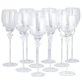 VERSACE x ROSENTHAL Set Weißwein Gläser "MEDUSA LUMIERE".