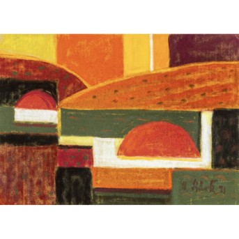 STÄRK, BRUNO (1894-1979), Landschaft "Komposition 29/71",
