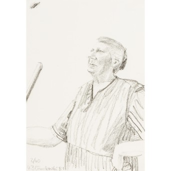 BLUMKOWSKI, VOLKER (1956), &quot;Half Portrait of a Woman&quot;, 1981,