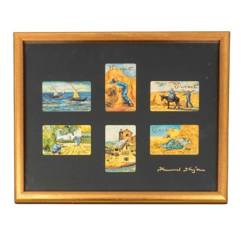 KUJAU, KONRAD (1938-2000), 6 Telefonkarten mit Motiven nach Vincent van Gogh, 1992,