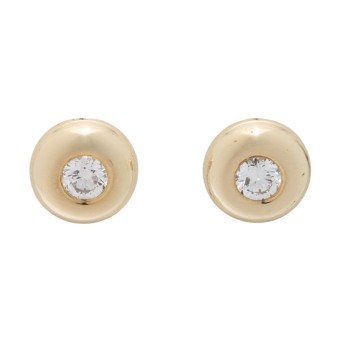 Paar Ohrstecker mit Brillanten,