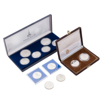 Small series of coins from the GDR, Soviet Union, Poland and San Marino. 12 pieces.