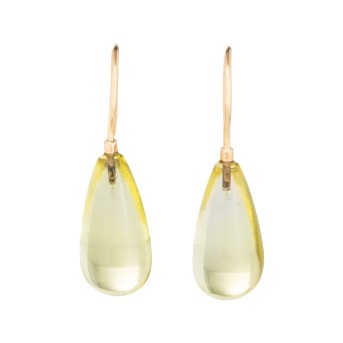 Paar Ohrhänger mit Lemoncitrin,