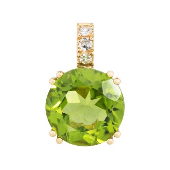Anhänger mit Peridot ca. 3,91 ct