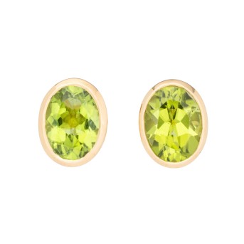 Paar Ohrstecker mit 2 Peridots