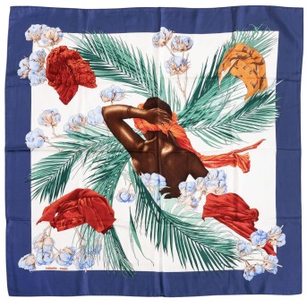 HERMÈS silk carré 'TURBANS DES REINES',