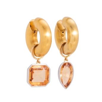 Creolen mit Hessonit-Einhängern von GÜNTER KRAUSS,