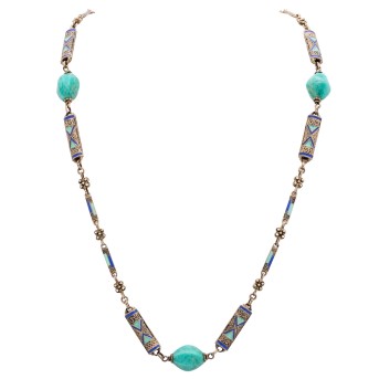 Art Déco schönes langes Collier