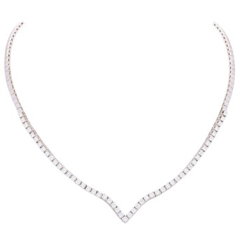 Collier mit Brillanten von zus. ca. 2,5 ct,
