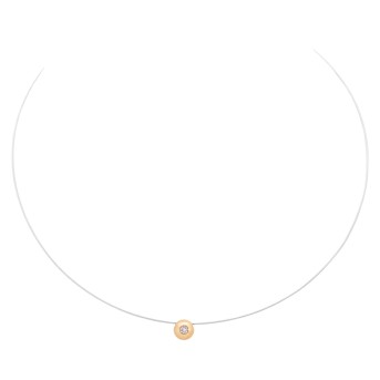 NIESSING Kugelanhänger mit Brillant ca. 0,09 ct,