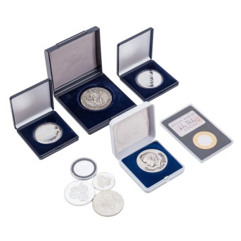 Kleines Konvolut von 9x Feinsilber Medaillen,