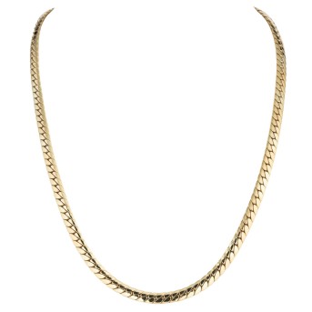 Curb chain with diamonds,