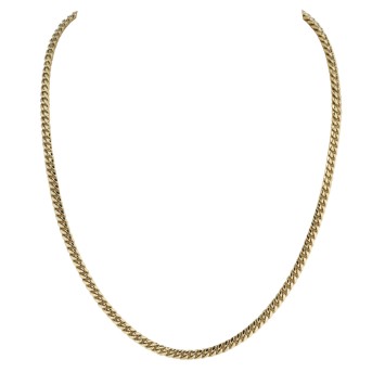 Curb chain with diamonds,