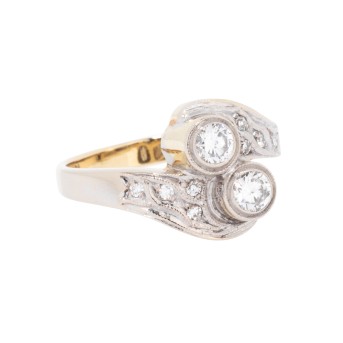 Ring mit 2 Brillanten,