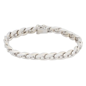 Armored bracelet with 22 diamonds,