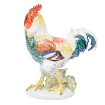 MEISSEN 'Hahn'. 1. Wahl, 20. Jh.