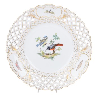 MEISSEN Durchbruchteller, 1. Wahl, 20. Jh.