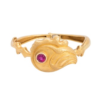 Armreif mit Burma-Rubin ca. 1,93 ct