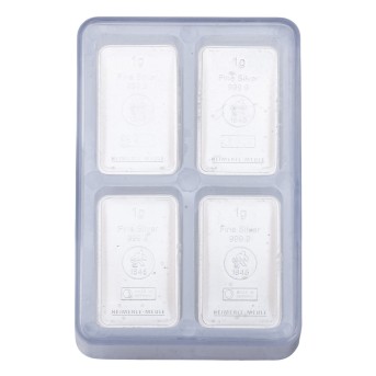 UnityBox Silver - 100 x 1g fine silver, minted fine silver bars, Heimerle+Meule,
