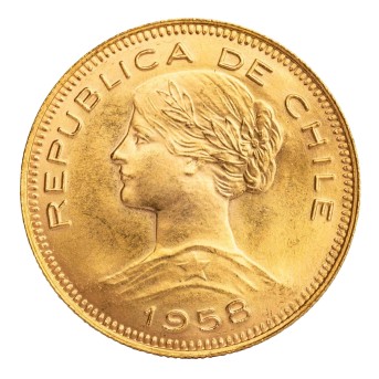 Republik Chile /GOLD - 1x 100 Pesos 1958