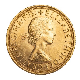 Vereinigtes Königreich /GOLD - Elisabeth II. (Schleife), 1 Sovereign 1963
