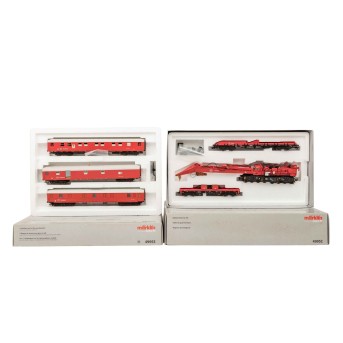 MÄRKLIN Kran-Set 'Goliath' 49952 und Hilfswagen-Set 49953, Spur H0,