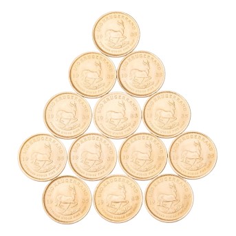 South Africa /GOLDlot - 13 x 1/10 ounce Krugerrand