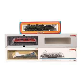MÄRKLIN 3-piece set of locomotives, H0 scale,
