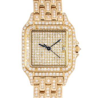 CARTIER CARTIER Panthere Medium Ref 8839 'Diamanten' Damenuhr. Ca. 90er Jahre.