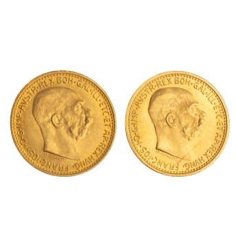 Österreich /GOLD - Franz Josef I. 2 x 10 Kronen 1912/NP
