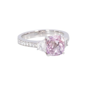 Ring mit Padparadscha Saphir von 4,02 ct,