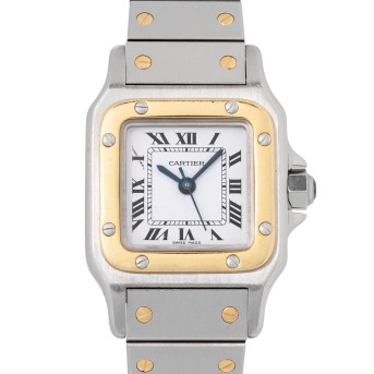 CARTIER Santos Lady Ref 0902 ladies' watch from 1984, box and papers.