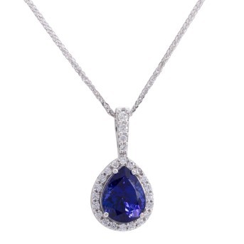 Collier mit Tansanit von 7,6 ct