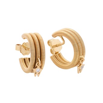 WELLENDORFF Creolen mit Brillanten