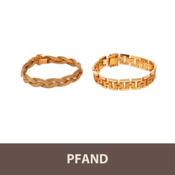 PFANDAUKTION - 1 Armband GG 8K, 1 Armband GG 14K